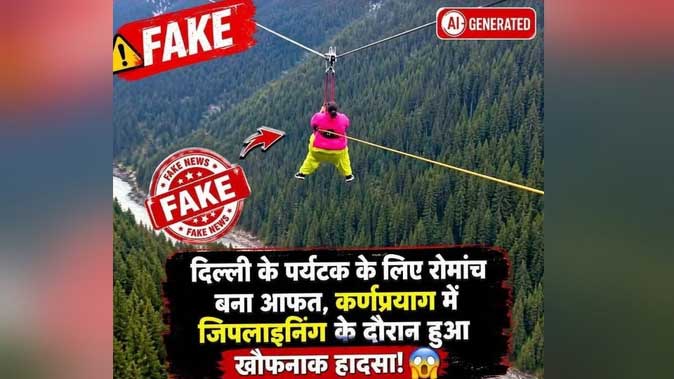 कर्णप्रयाग जिपलाइन हादसे का वायरल वीडियो निकला फर्जी, पुलिस ने दी सख्त कार्रवाई की चेतावनी